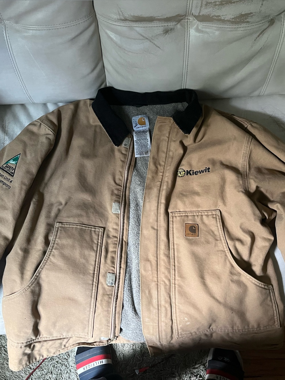 Carhartt J164 CML Sandstone Detroit Jacket - Size Large